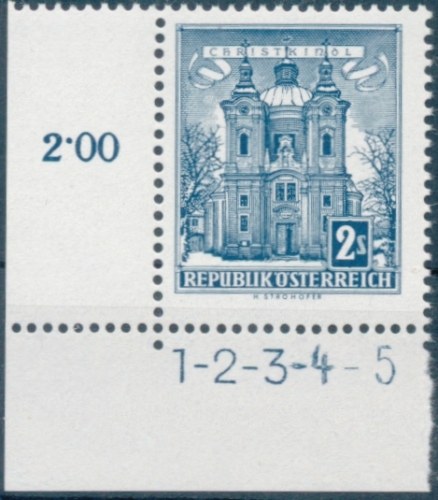 Briefmarke mit Symbolzahl(en)